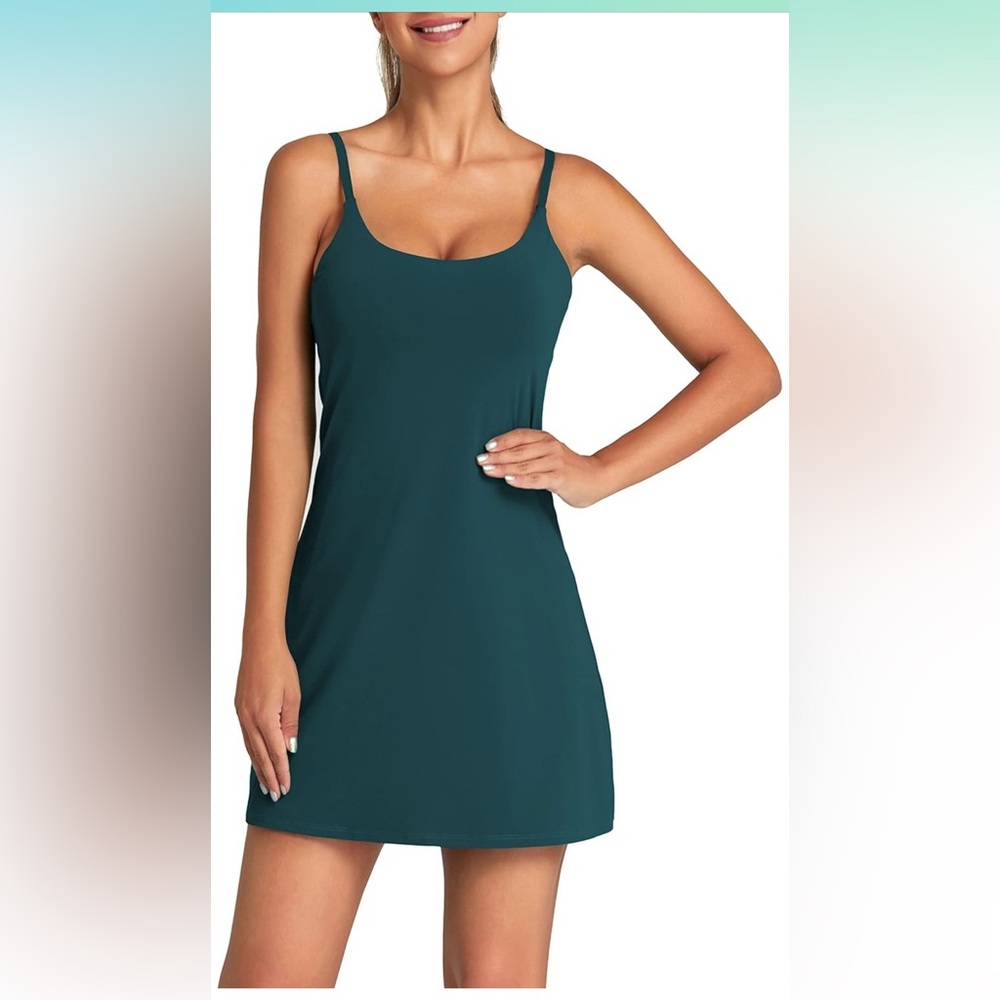 NWT tennis dress with built in body suit and adjustable straps